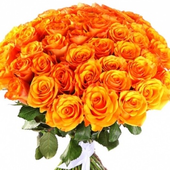 Букет из 51 оранжевой розы